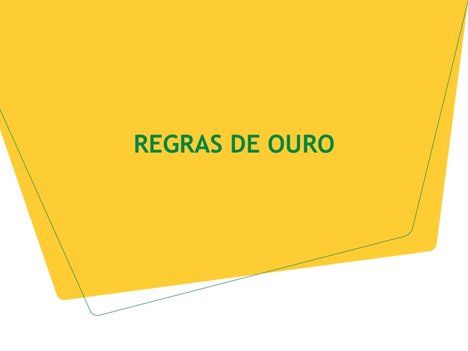 Regra de Ouro Petrobras Inglês